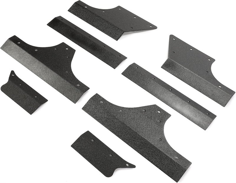 Kojem Door Armor Cladding Skid Plate Compatible with 2007-2018 Jeep Wrangler JK 4 Doors Powder Coated Steel Heavy-Duty Black Slider Rocker Guards Rock Panel - Image 2